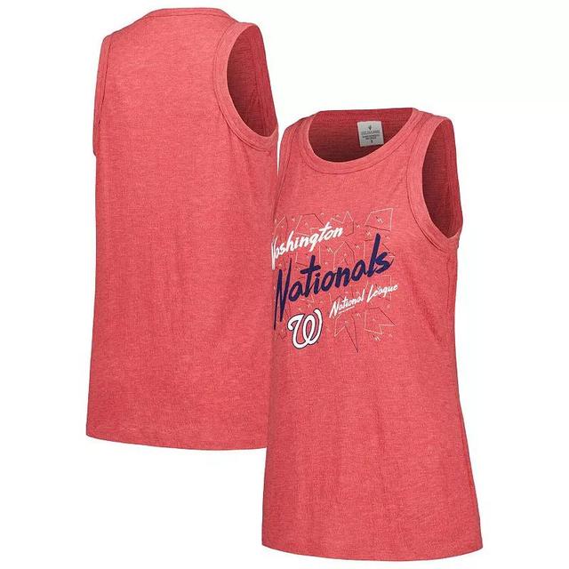 Womens Soft as a Grape Washington Nationals Gauze High Neck Tank Top Product Image