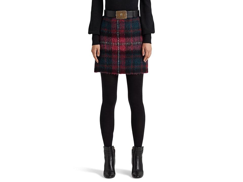 Lauren Ralph Lauren Plaid Pencil Miniskirt Multi) Women's Skirt product image