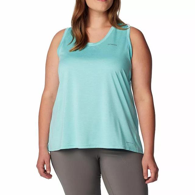 Plus Size Columbia Hike Moisture-Wicking Tank Top, Womens Juicy Grey Product Image