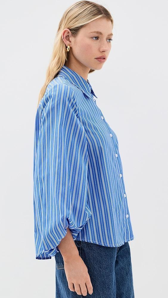 Tanya Taylor Marina Stripe Top | Shopbop Product Image