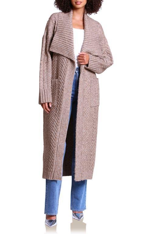 Avec Les Filles Cable Open Front Sweater Coat Product Image