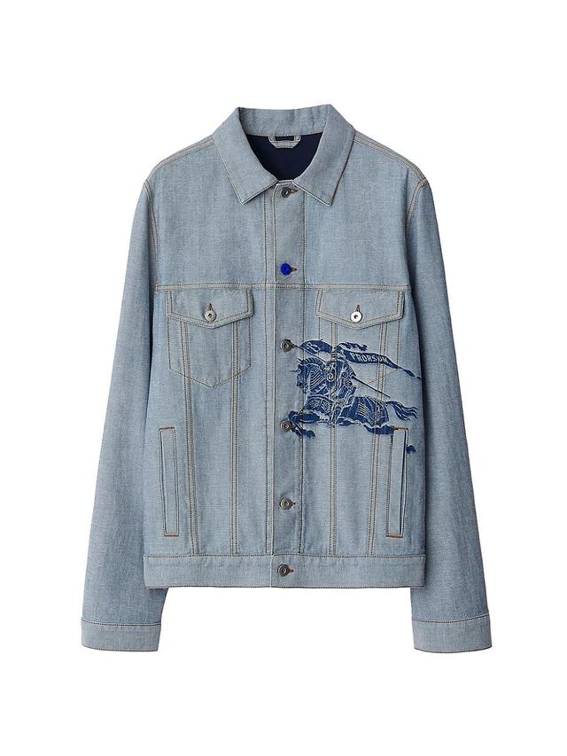 Mens EKD Denim Button-Front Shirt Jacket Product Image