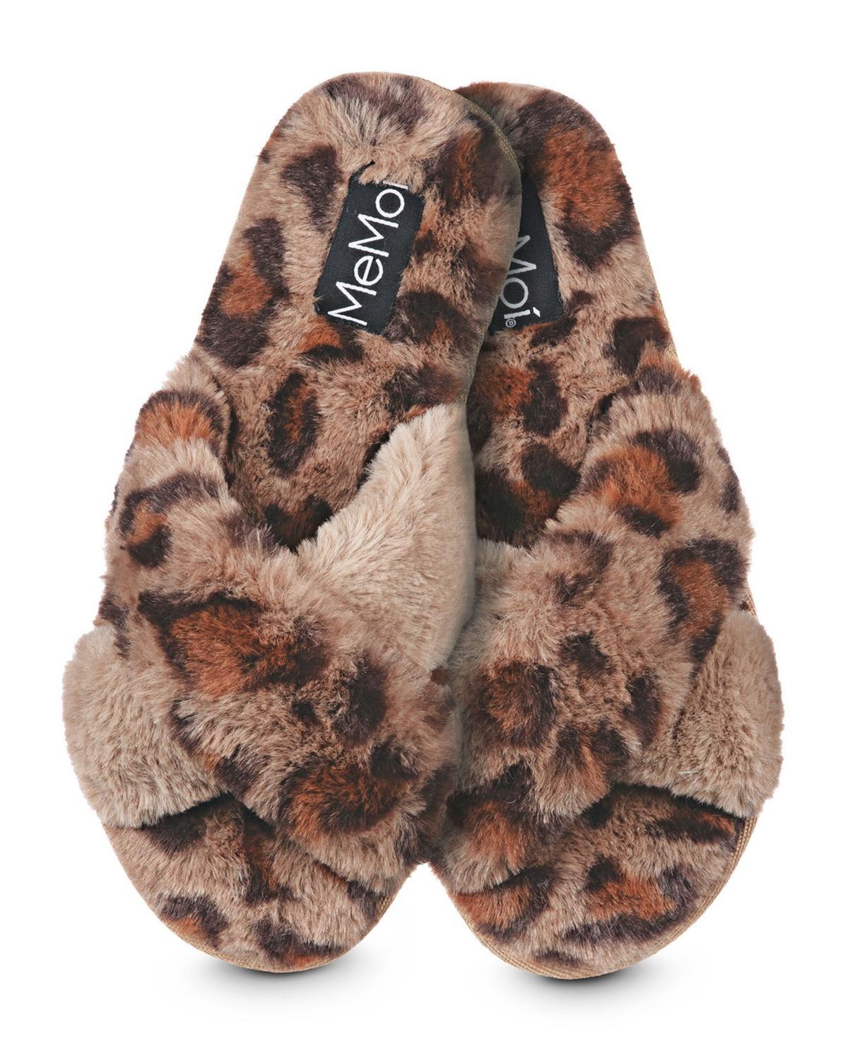 Cheetah Plush Womens Slippers product image