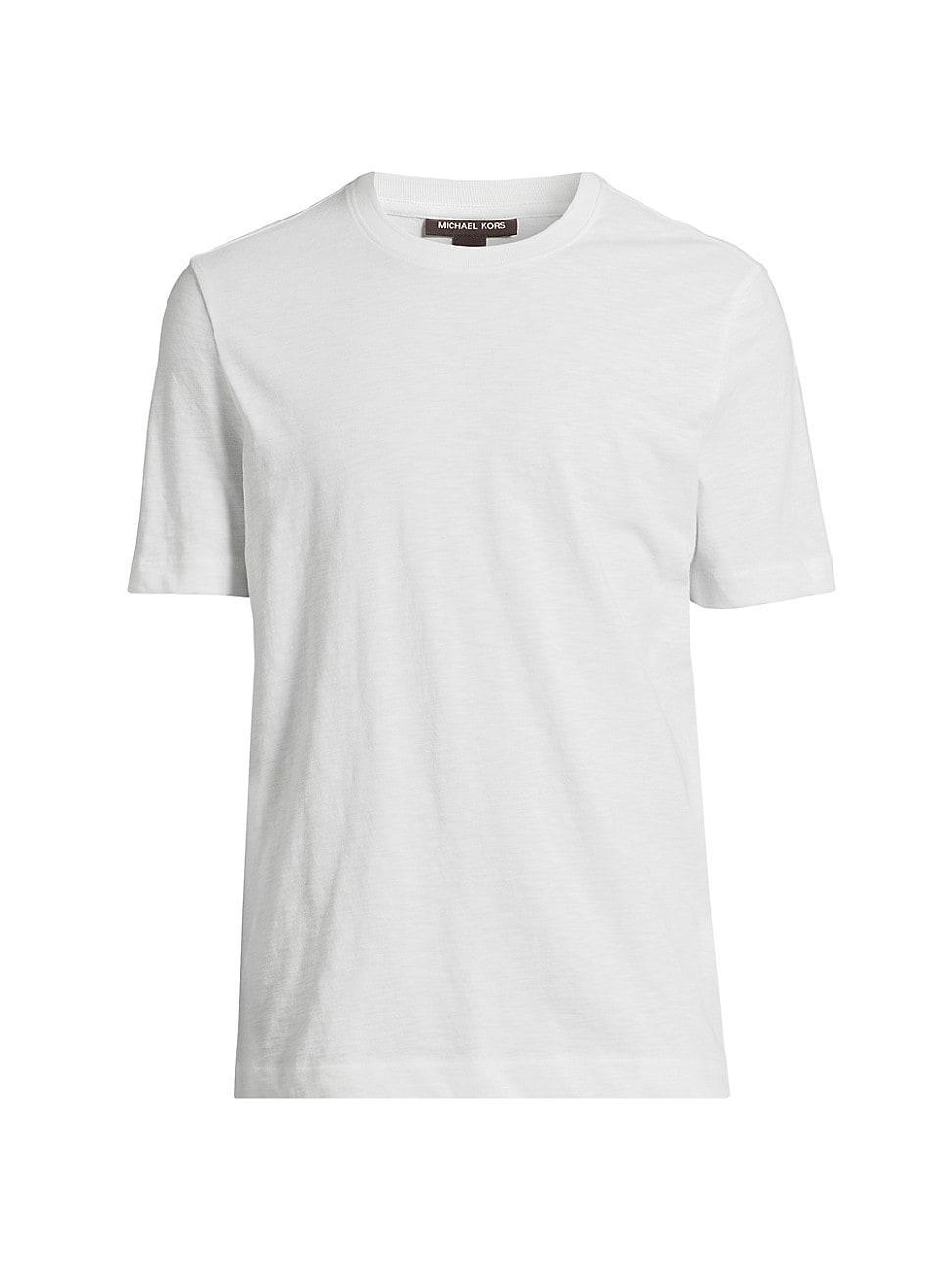 Mens Refine Cotton Crewneck T-Shirt Product Image