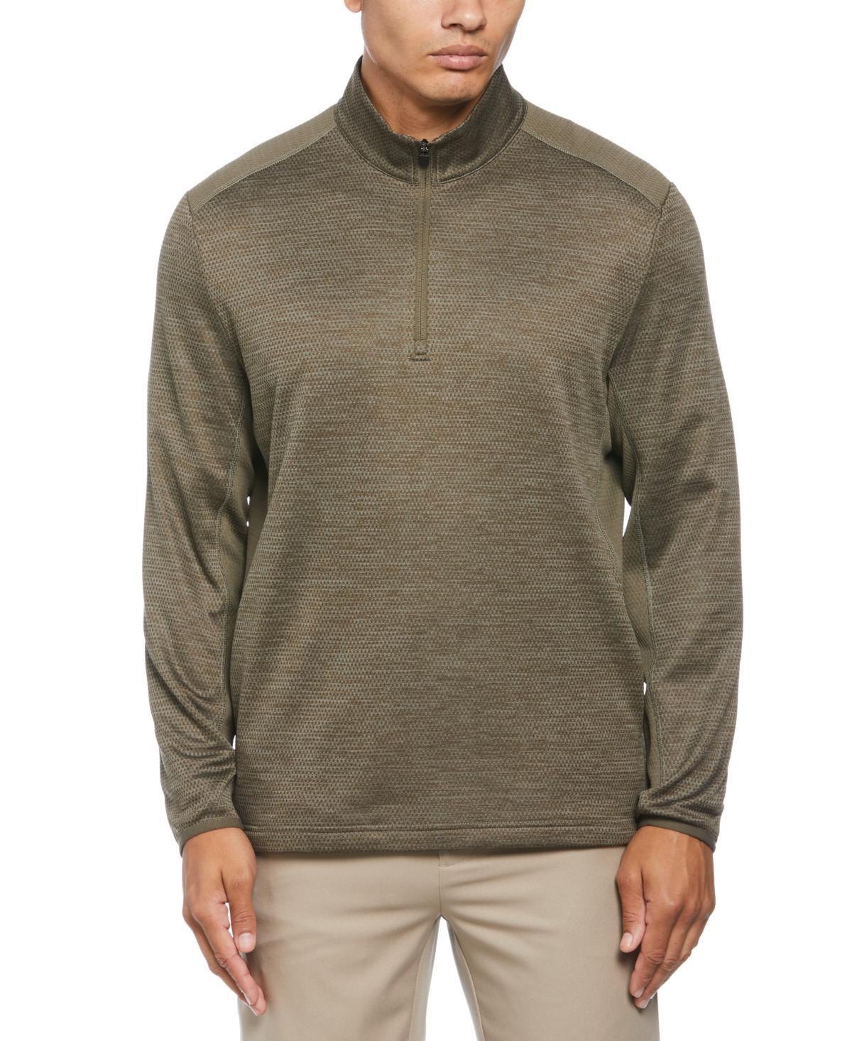 Pga Tour Mens Two-Tone Space-Dyed Quarter-Zip Golf Pullover Product Image