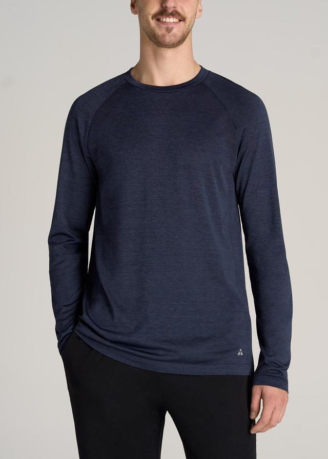 A.T. Performance MODERN-FIT Raglan Shirt for Tall Men in Blue Mix Product Image