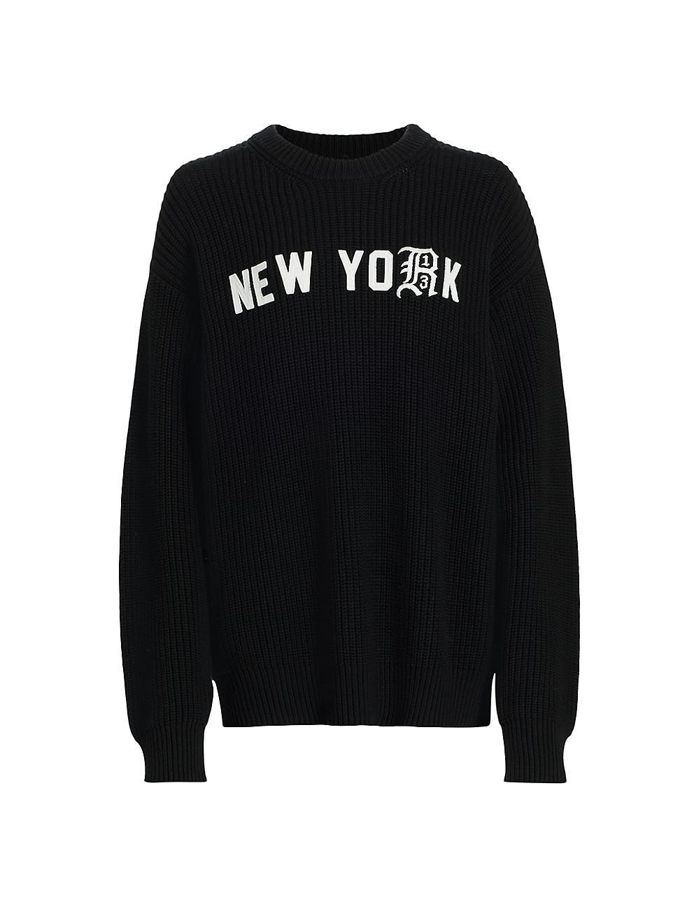 Womens New York Cotton Boyfriend Sweater Product Image