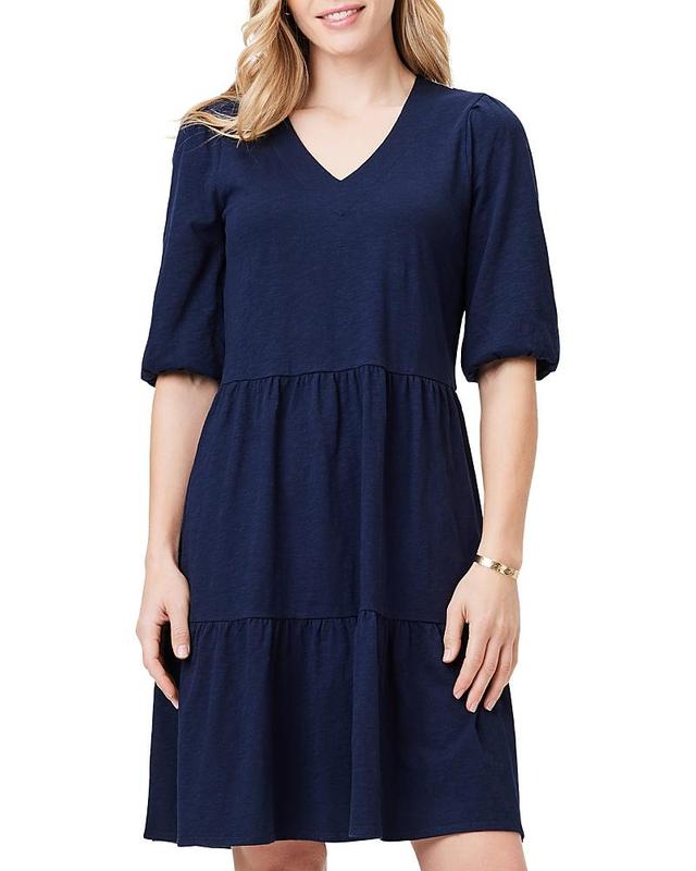 Nzt Nic+Zoe Cotton Elbow-Sleeve Dress Product Image