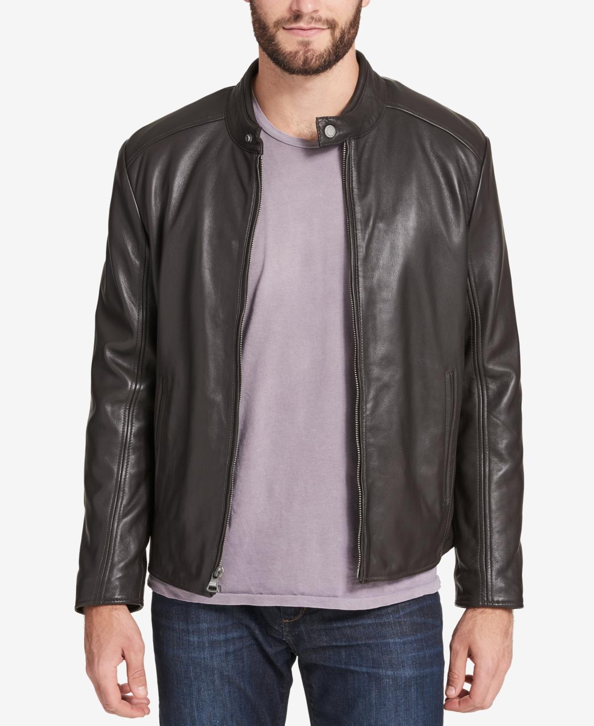 Marc New York Mens Leather Moto Jacket, Created for Macys Product Image