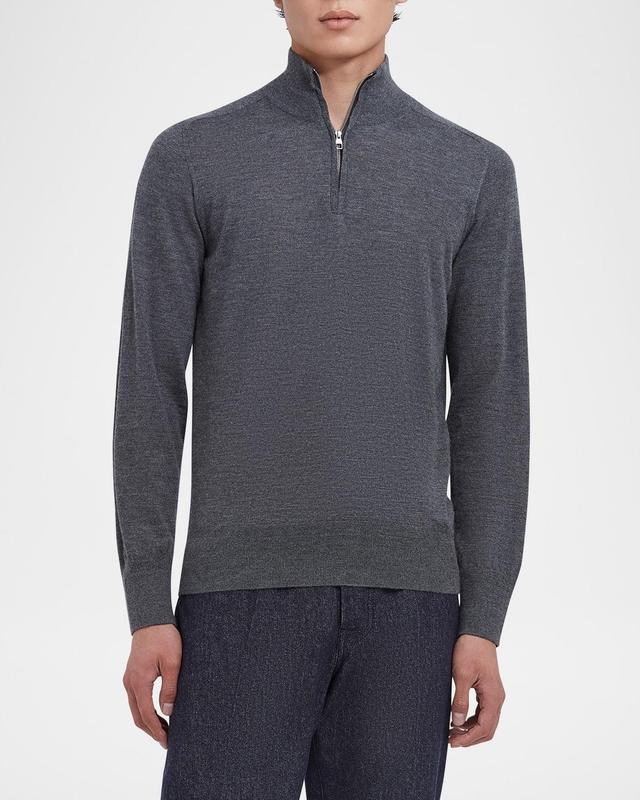 Men's Superfine Cashmere Quarter-Zip Sweater Product Image