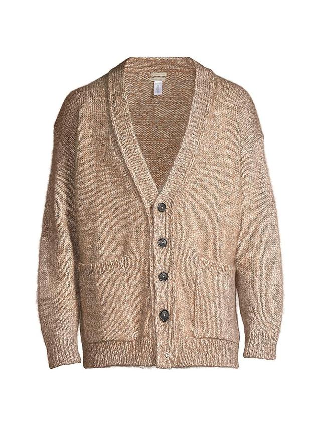 Mens Wool-Blend Oversized Cardigan Product Image