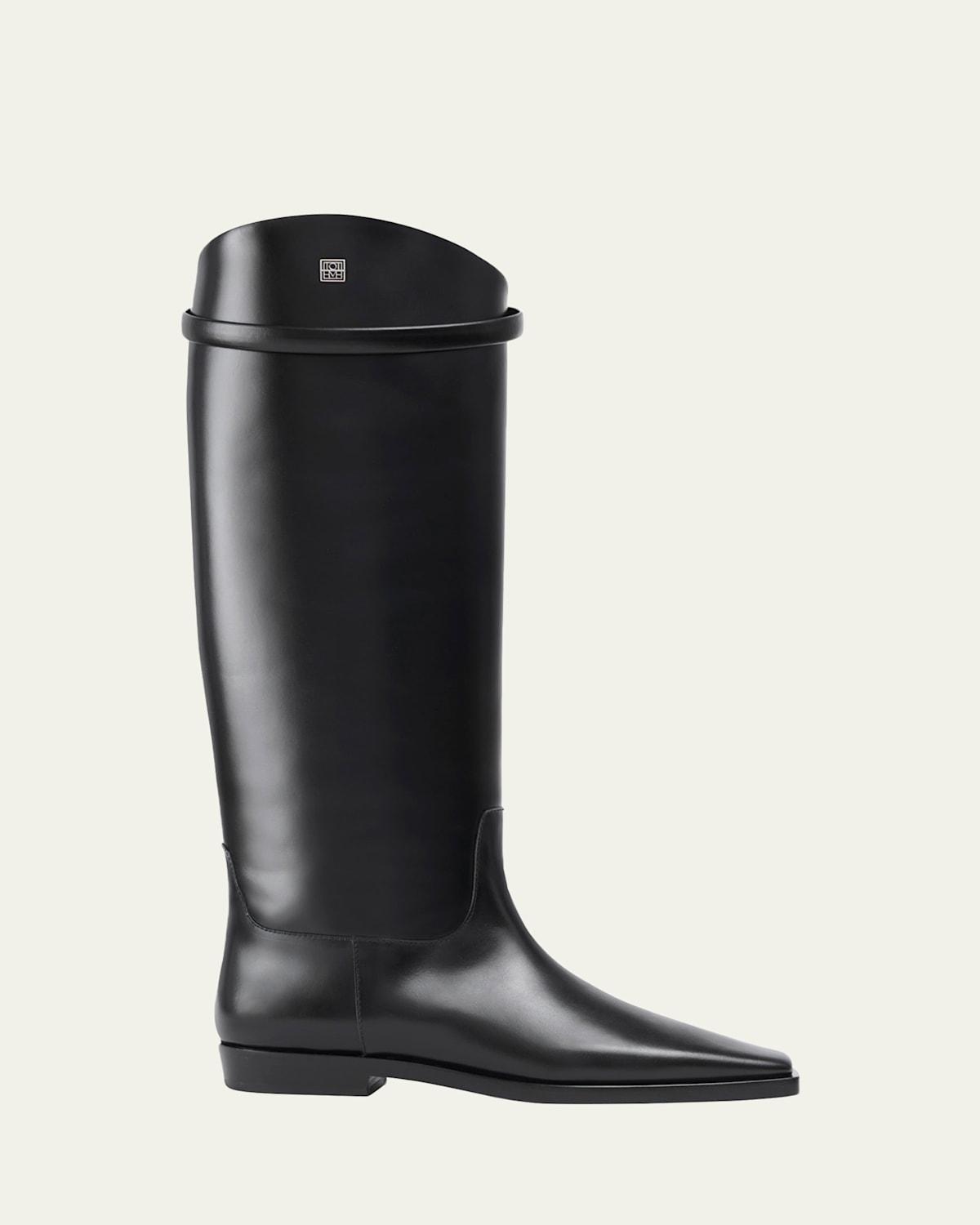 Womens The Riding Leather Boots Product Image