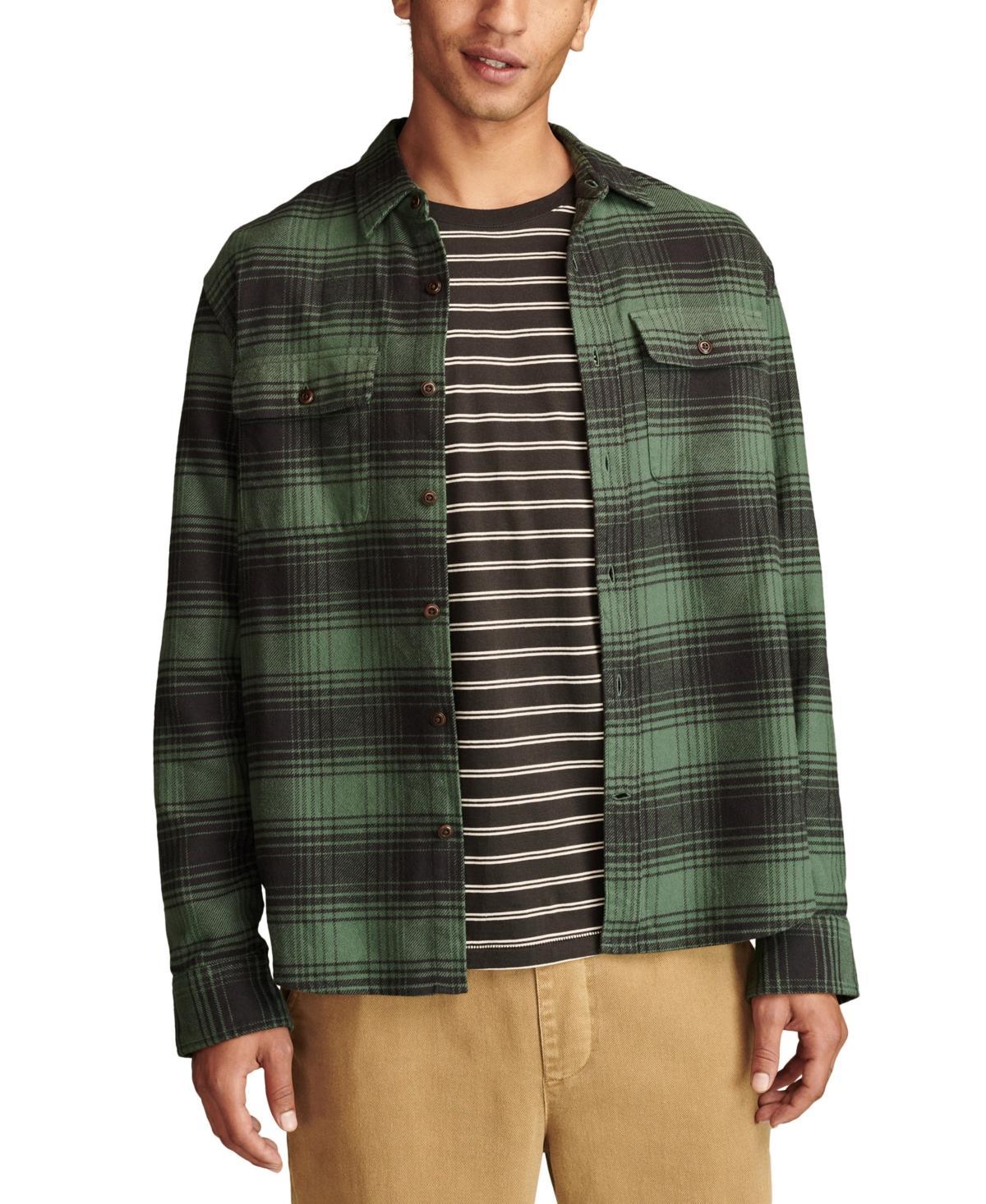 Lucky Brand Mens Plaid Cloud Soft Flannel Shirt Product Image