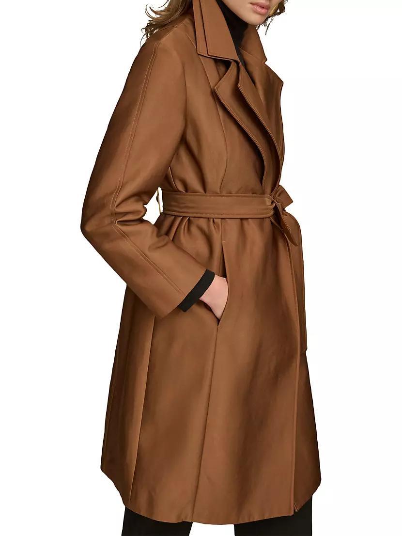 Double Collar Rain Trench Coat Product Image