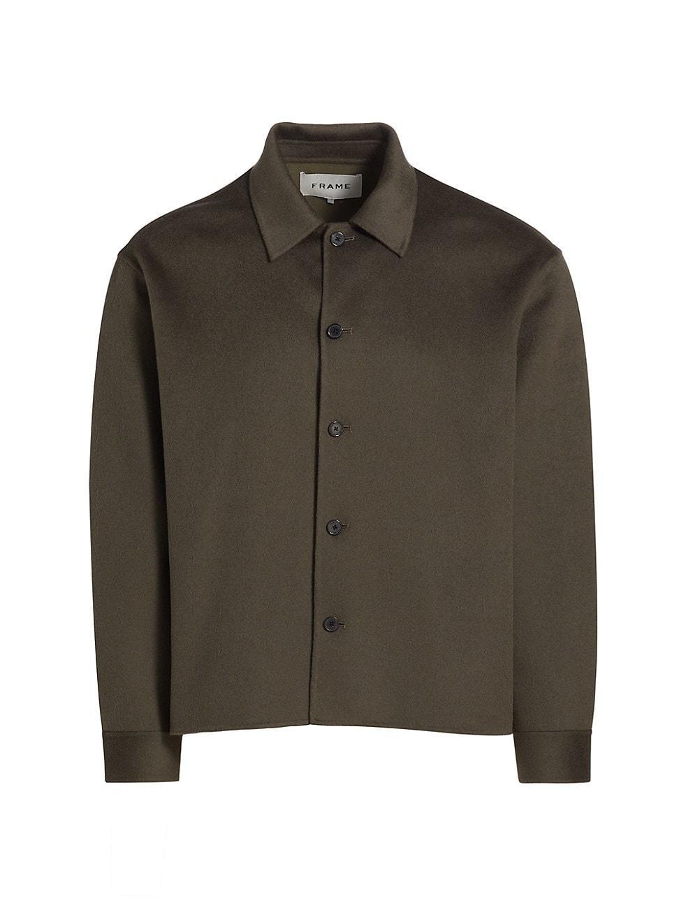 Mens Double-Pocket Wool Overshirt Product Image