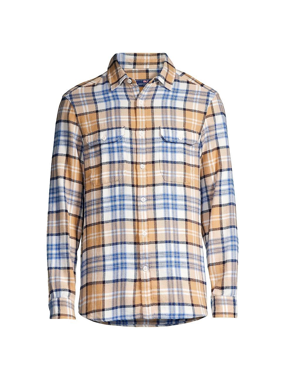 Mens Twill Plaid Shirt Product Image