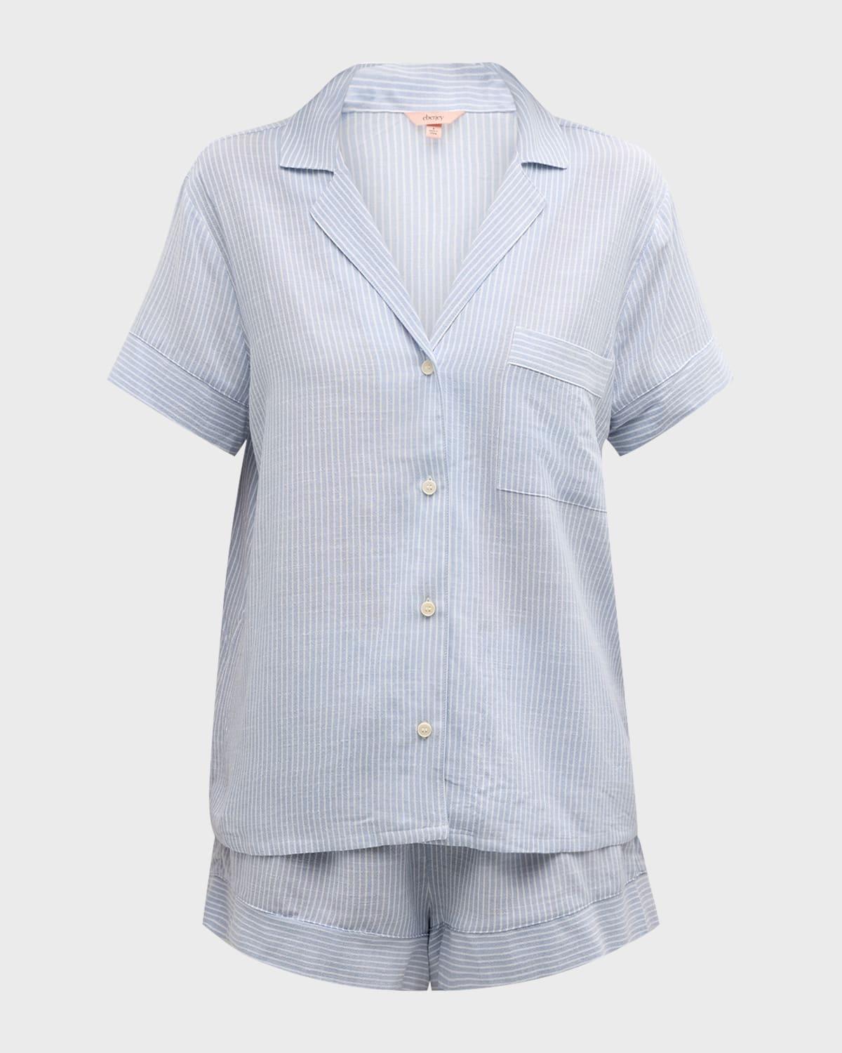 Nautico Striped Shortie Pajama Set Product Image