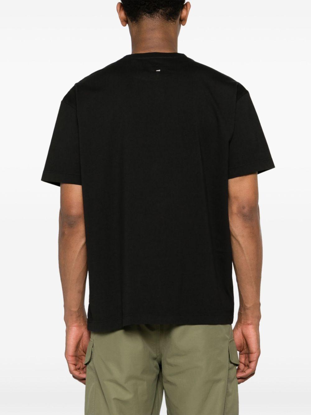 Monster-patch Cotton T-shirt In Black Product Image