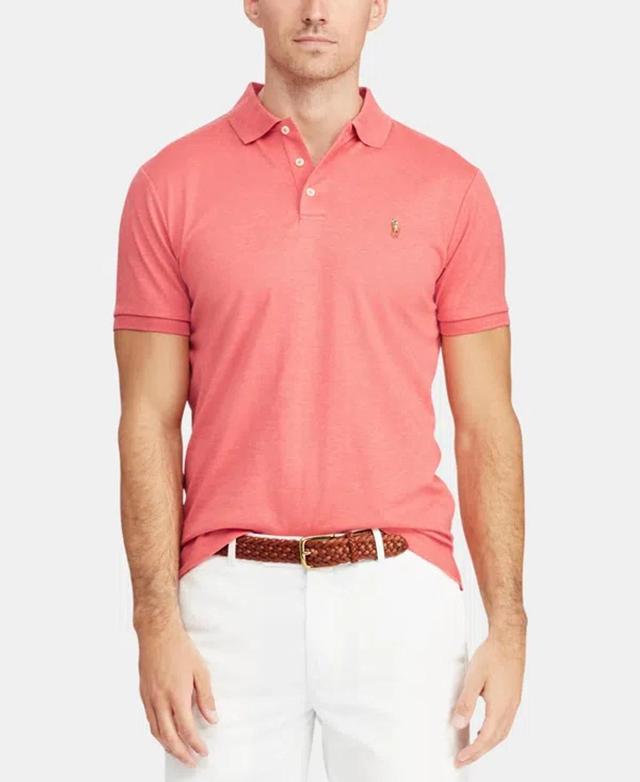 Men's Custom Slim Fit Soft Cotton Polo Shirt In Highland Rose Heather Product Image