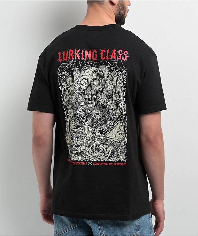 Lurking Class by Sketchy Tank x Matt Stikker Infestation Black T-Shirt Product Image