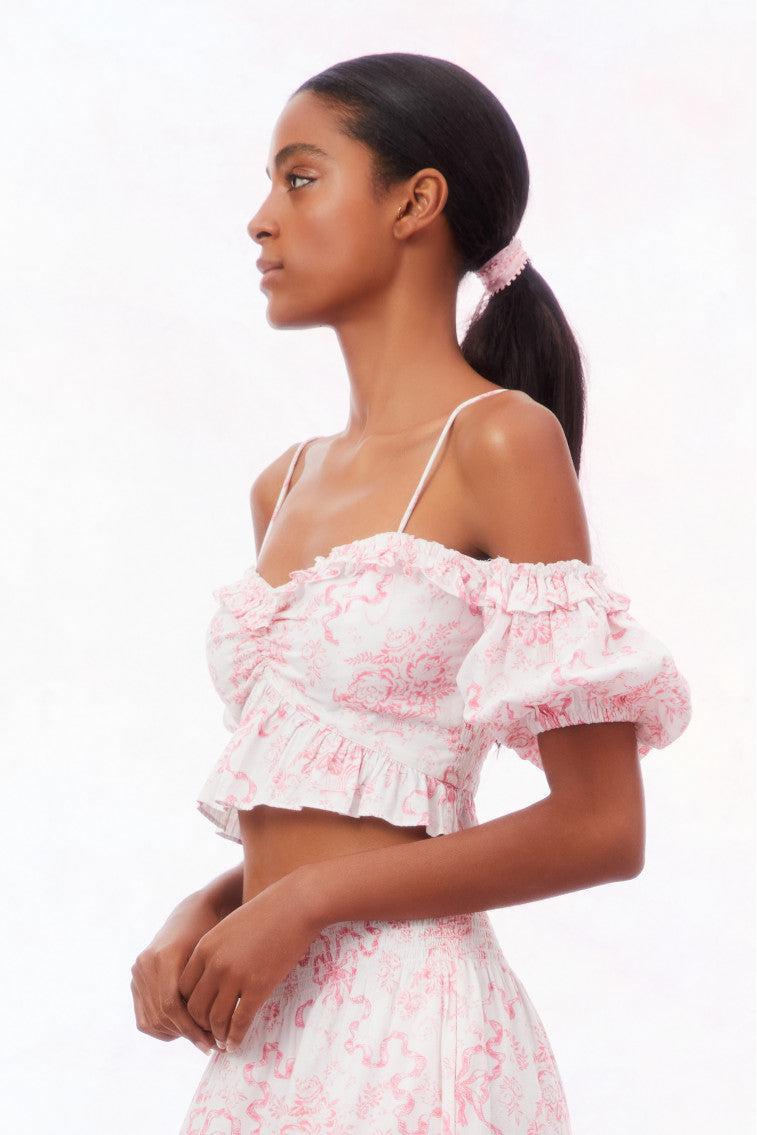 Amille Bow Off-the-Shoulder Top Product Image