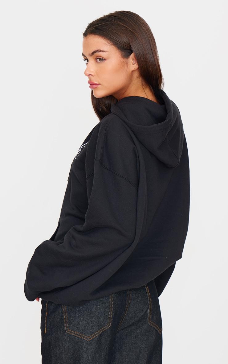 Black New York Cherry Embroidered Hoodie Product Image