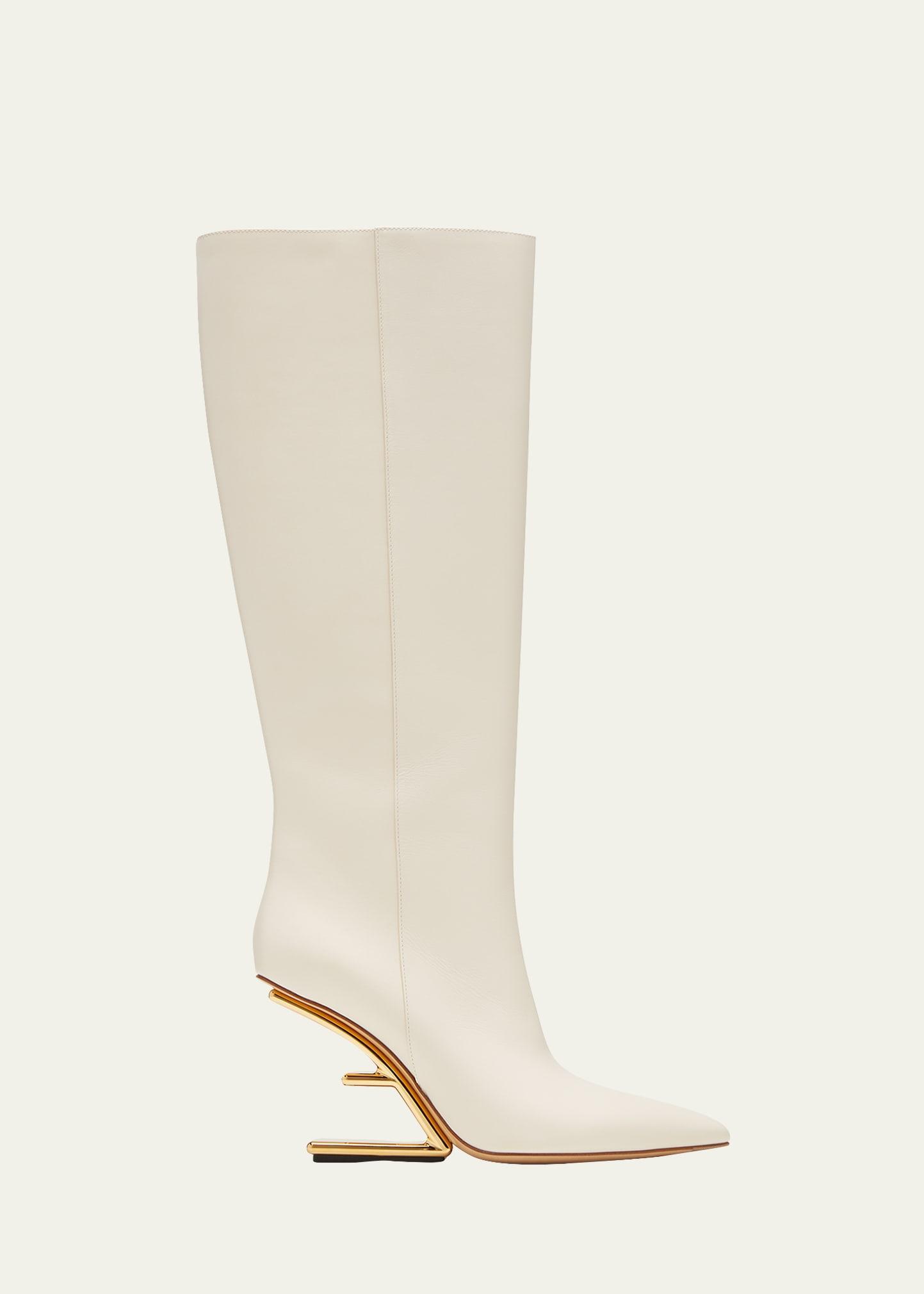 Calfskin F-Heel Tall Boots product image