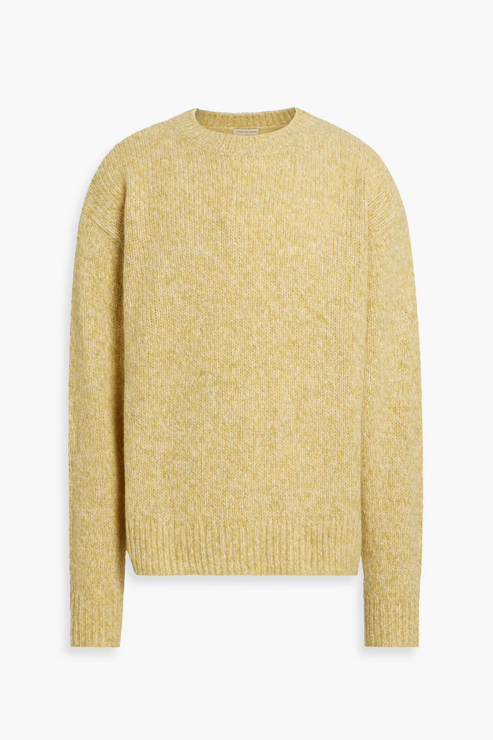 Mélange Alpaca-blend Sweater In Yellow Product Image