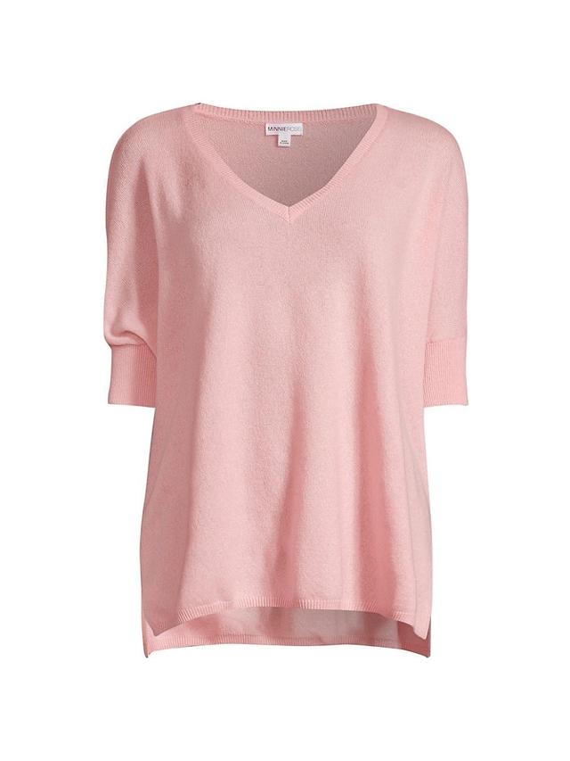 Womens Pow Pow Cashmere Short-Sleeve Sweater Product Image