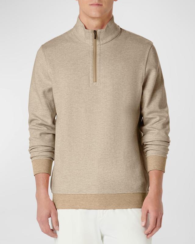 Mens Cotton-Blend Quarter-Zip Sweatshirt Product Image