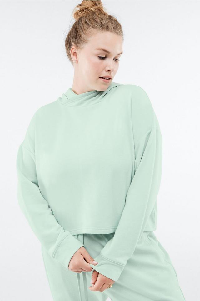 Fabletics Eco Conscious Pullover Womens green plus Size 2X Product Image