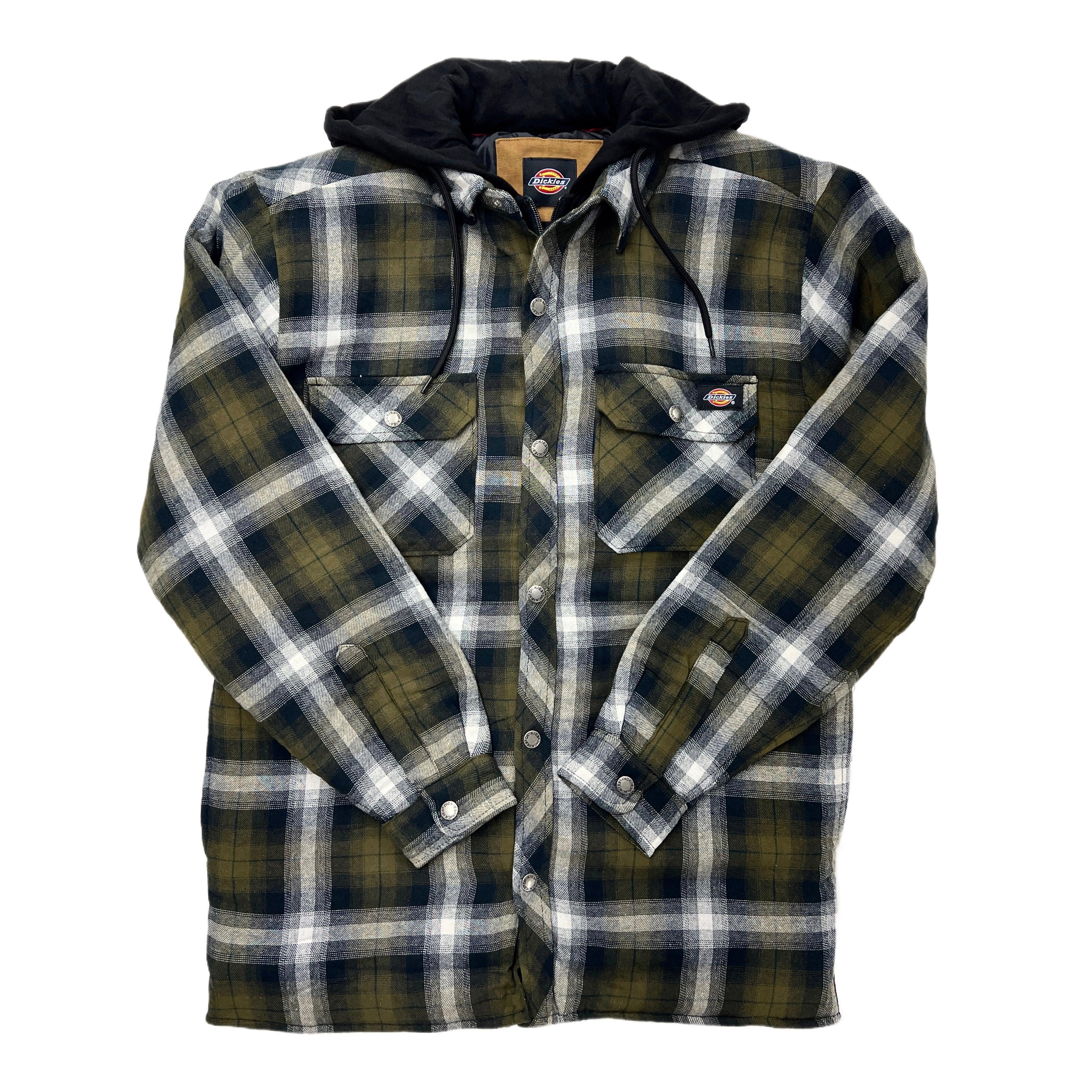 Dickies Water Repellent Flannel Hooded Shirt Jacket Male product image