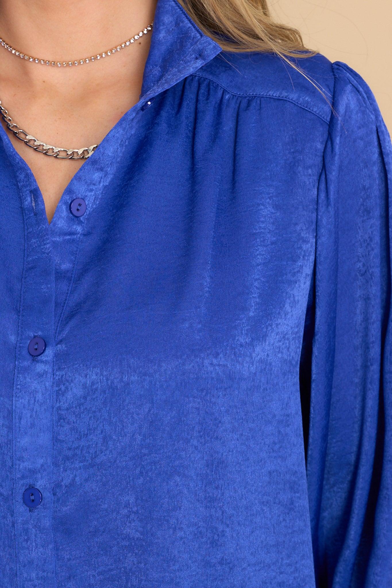 Aura Fine Example Royal Blue Top Product Image