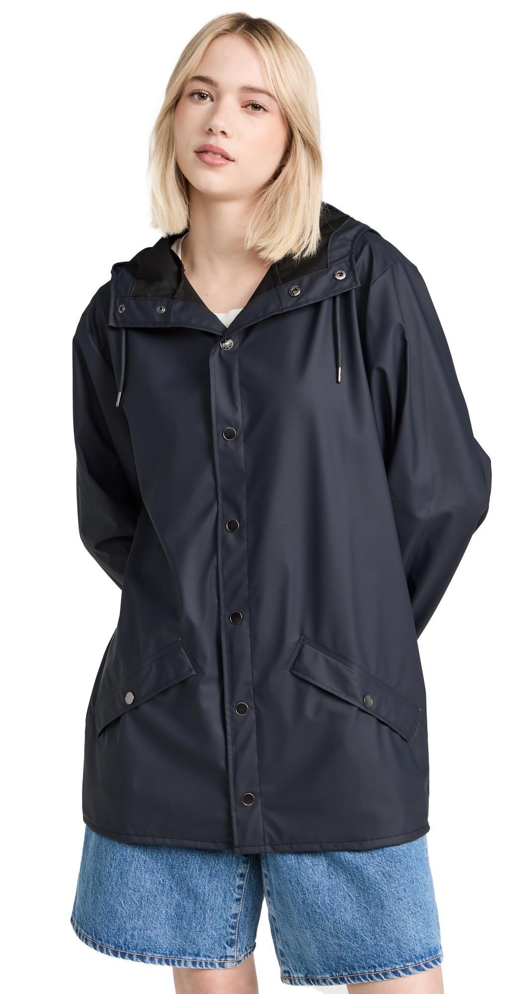 Rains Mens Lightweight Hooded Waterproof Rain Jacket Product Image