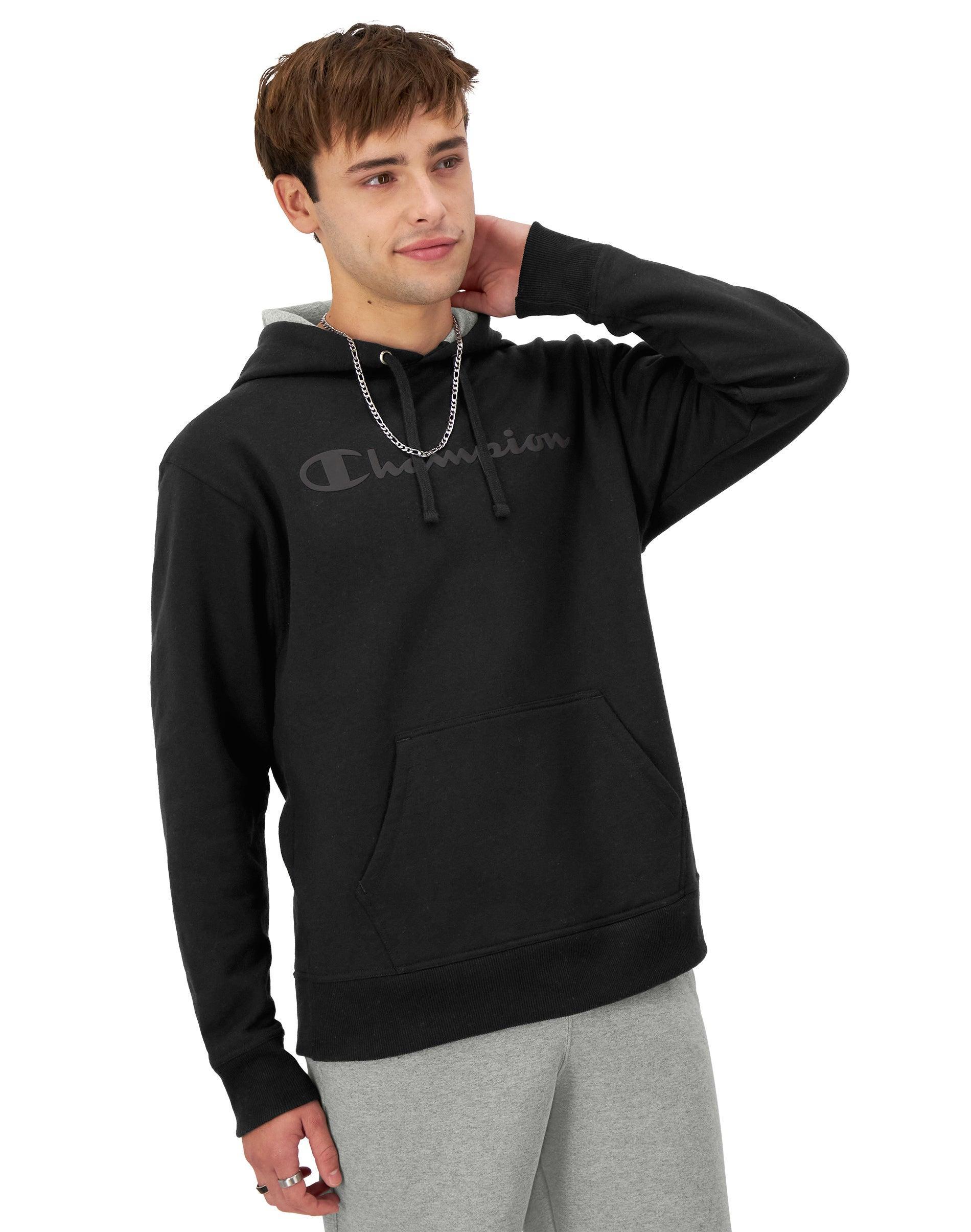 Mens Champion Powerblend Graphic Hoodie Product Image