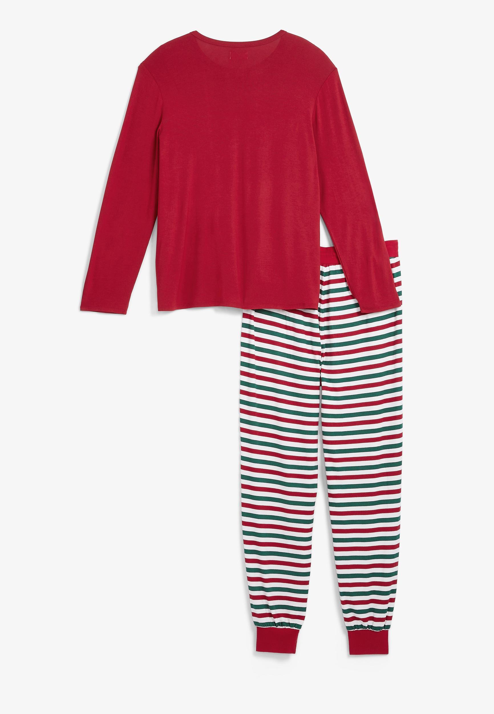 Mens Holiday Striped Family Pajamas Product Image