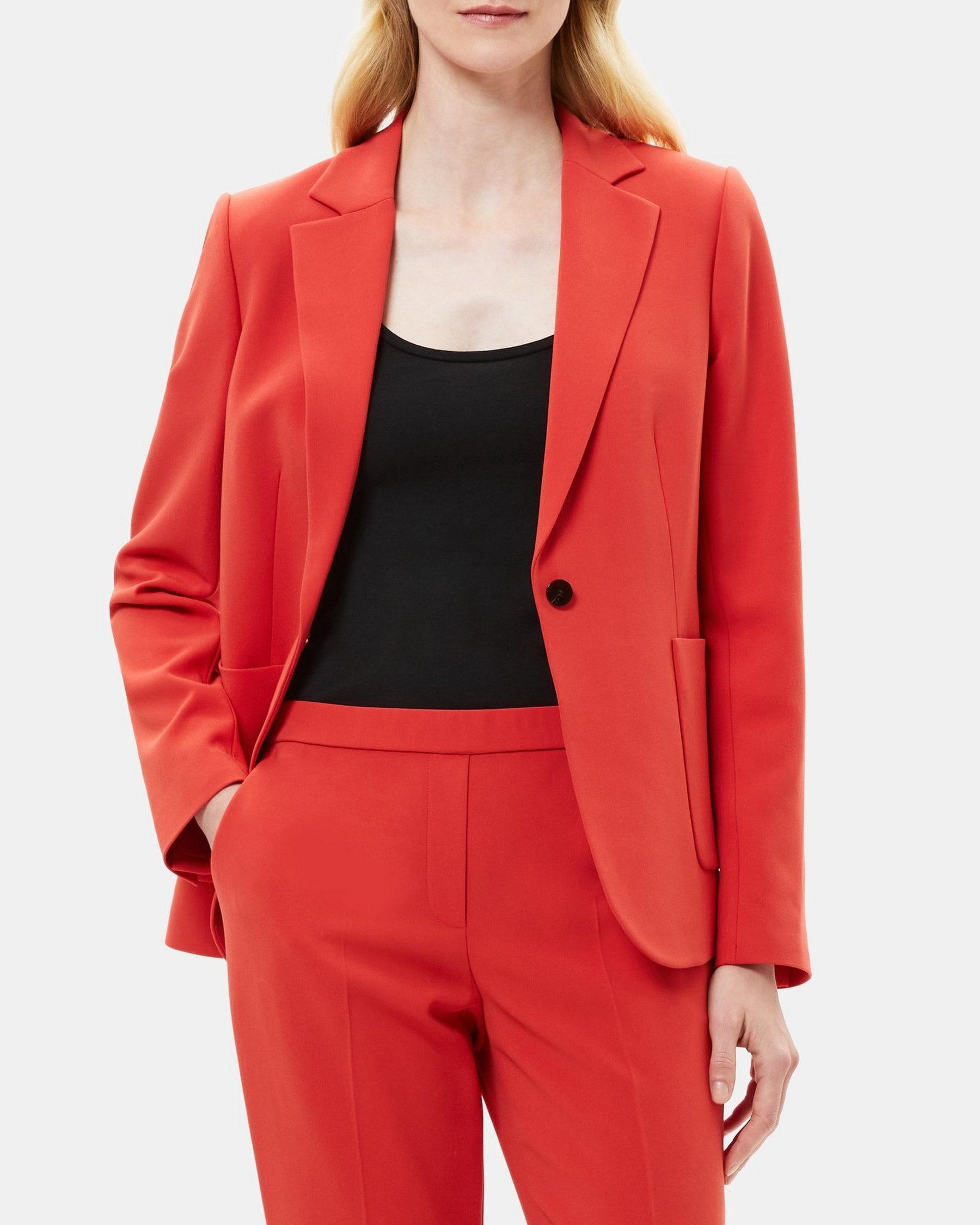 Fitted Blazer in Crepe Product Image