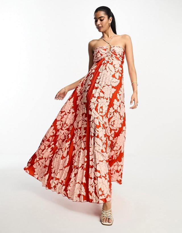 Mango premium occasion halterneck maxi dress Product Image