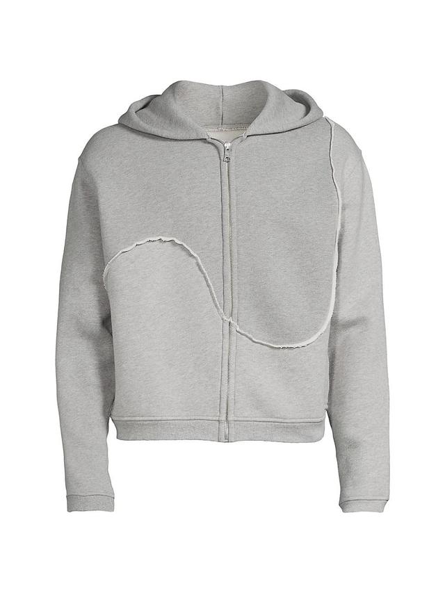 Mens Swirl Cotton Zip-Front Hoodie Product Image