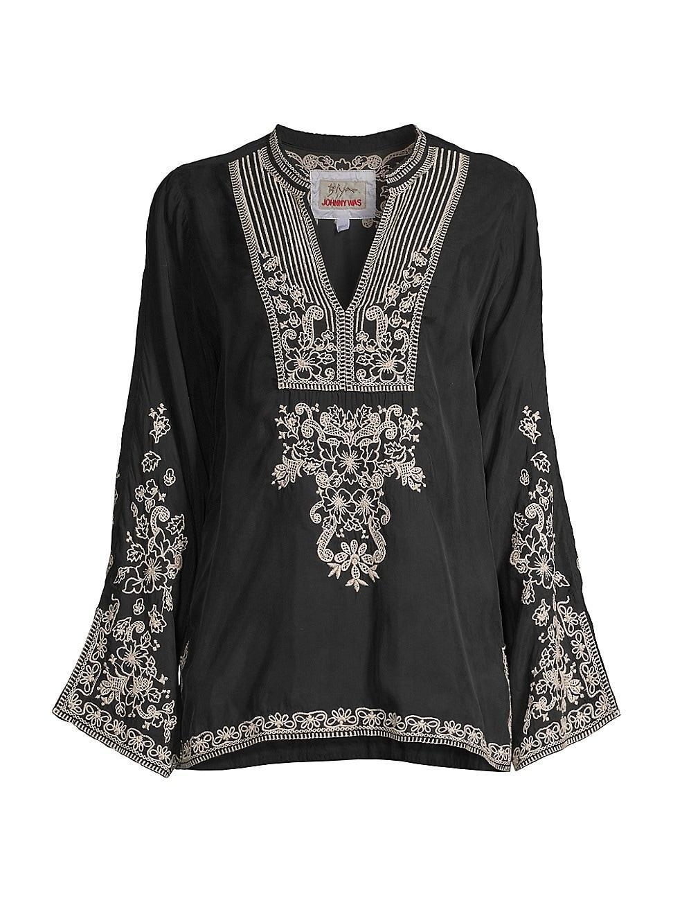 Womens Tempest Embroidered Blouse Product Image