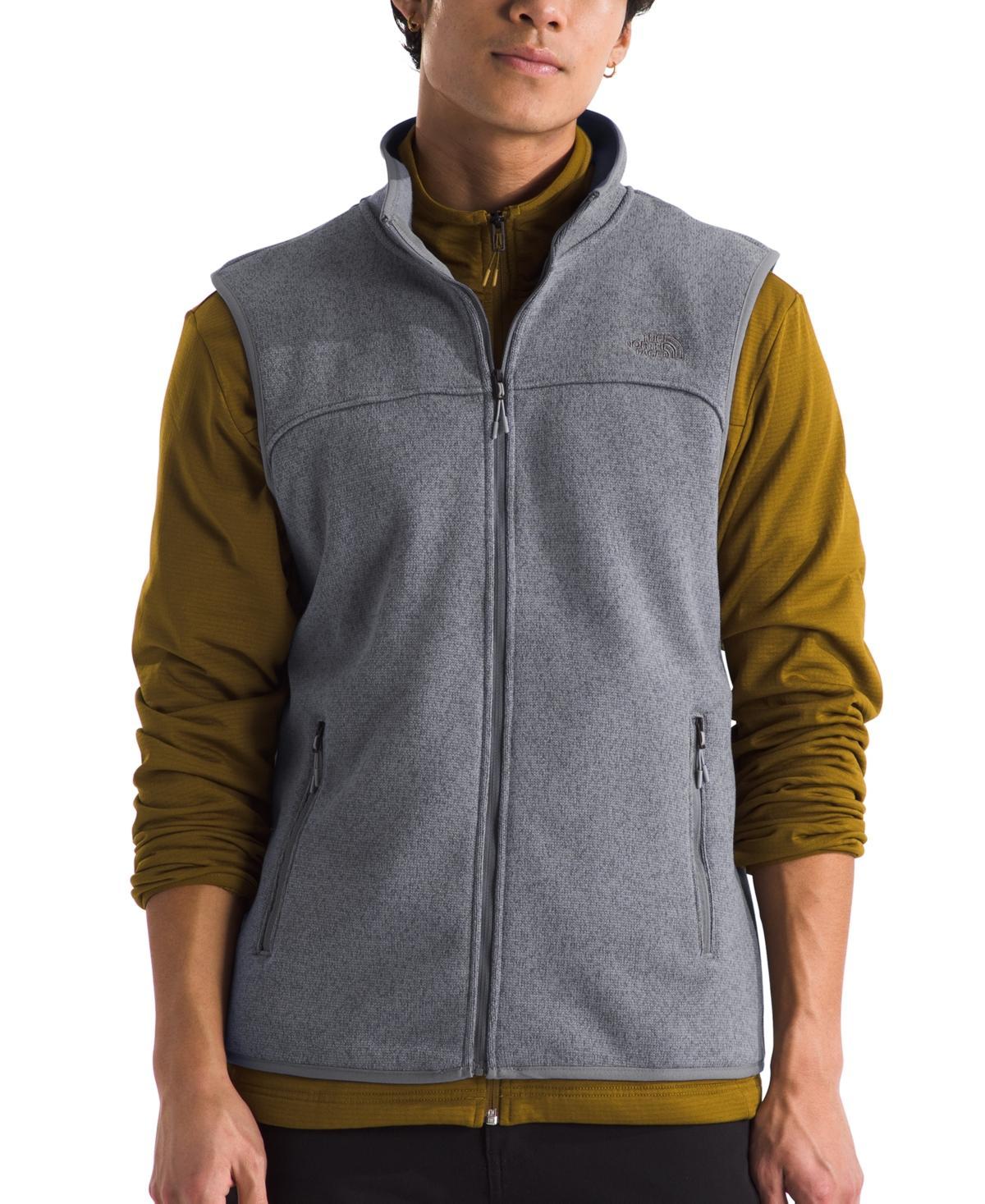 The North Face Mens Front Range Double-Knit Fleece Vest - Smoked Pearl Heather Product Image