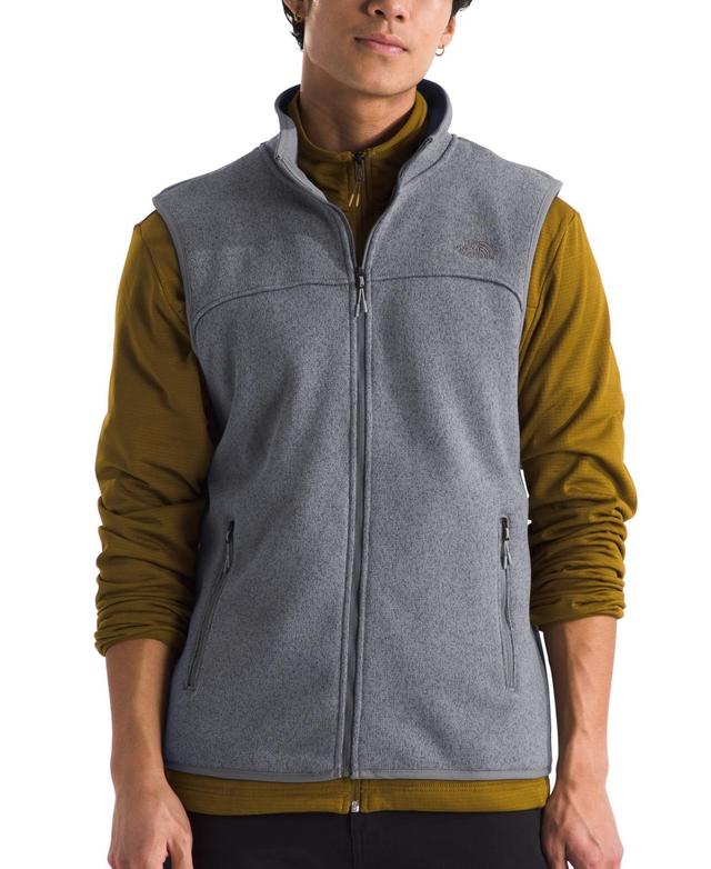 The North Face Mens Front Range Double-Knit Fleece Vest - Smoked Pearl Heather Product Image