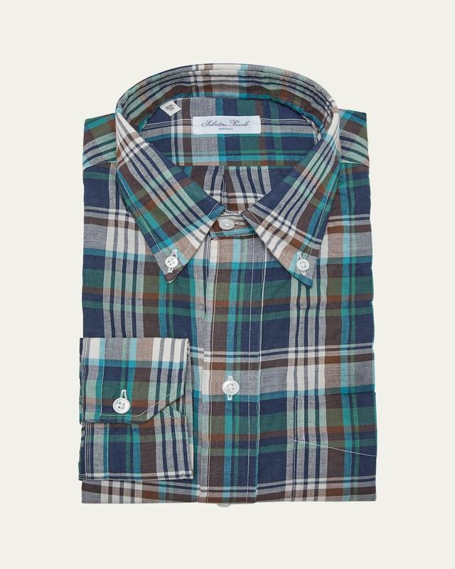 Mens Brooks Madras Check Casual Button-Down Shirt Product Image