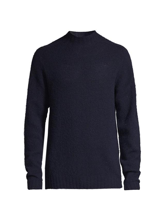 Mens Shetland Mock Turtleneck Sweater Product Image