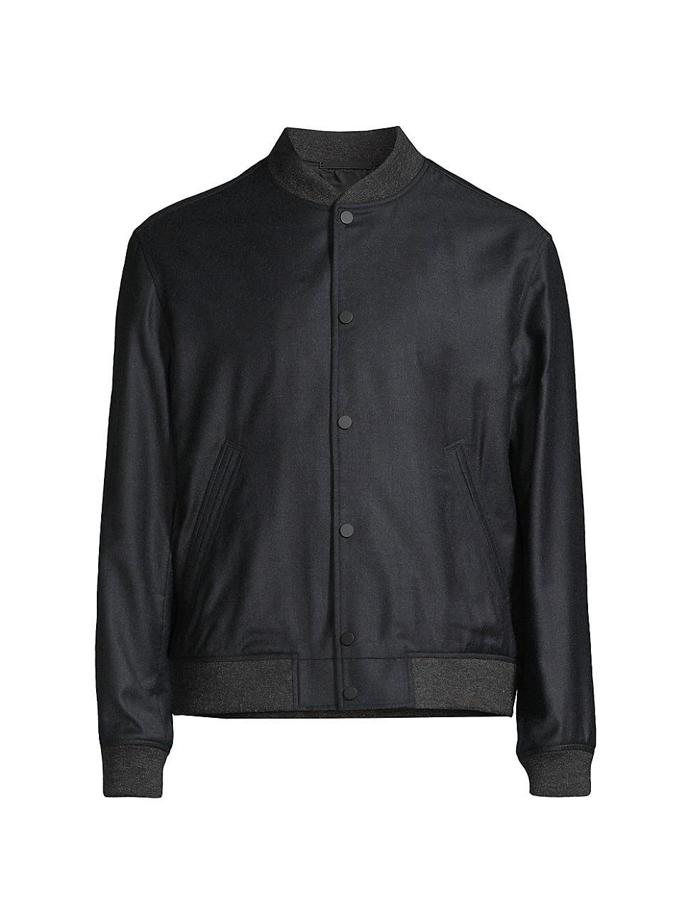 Mens Wool Varsity Bomber Jacket Product Image