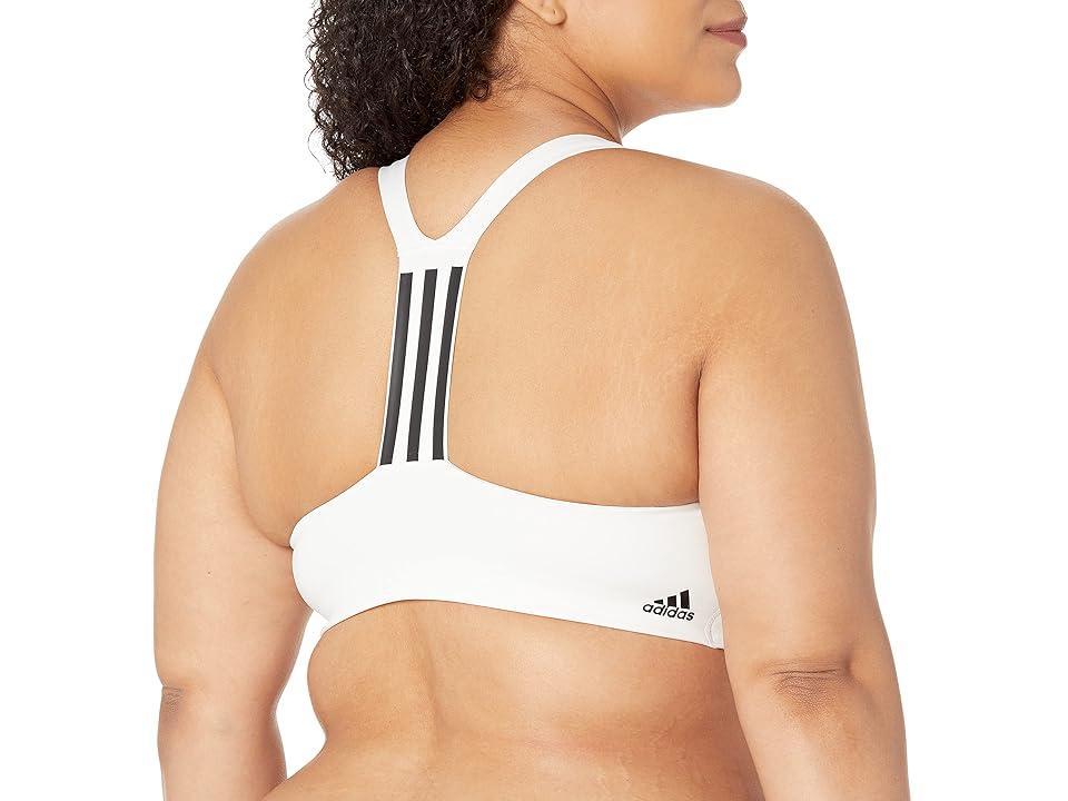 adidas Plus Size Training Medium Support Better 3-Stripes Bra Women's Lingerie Product Image