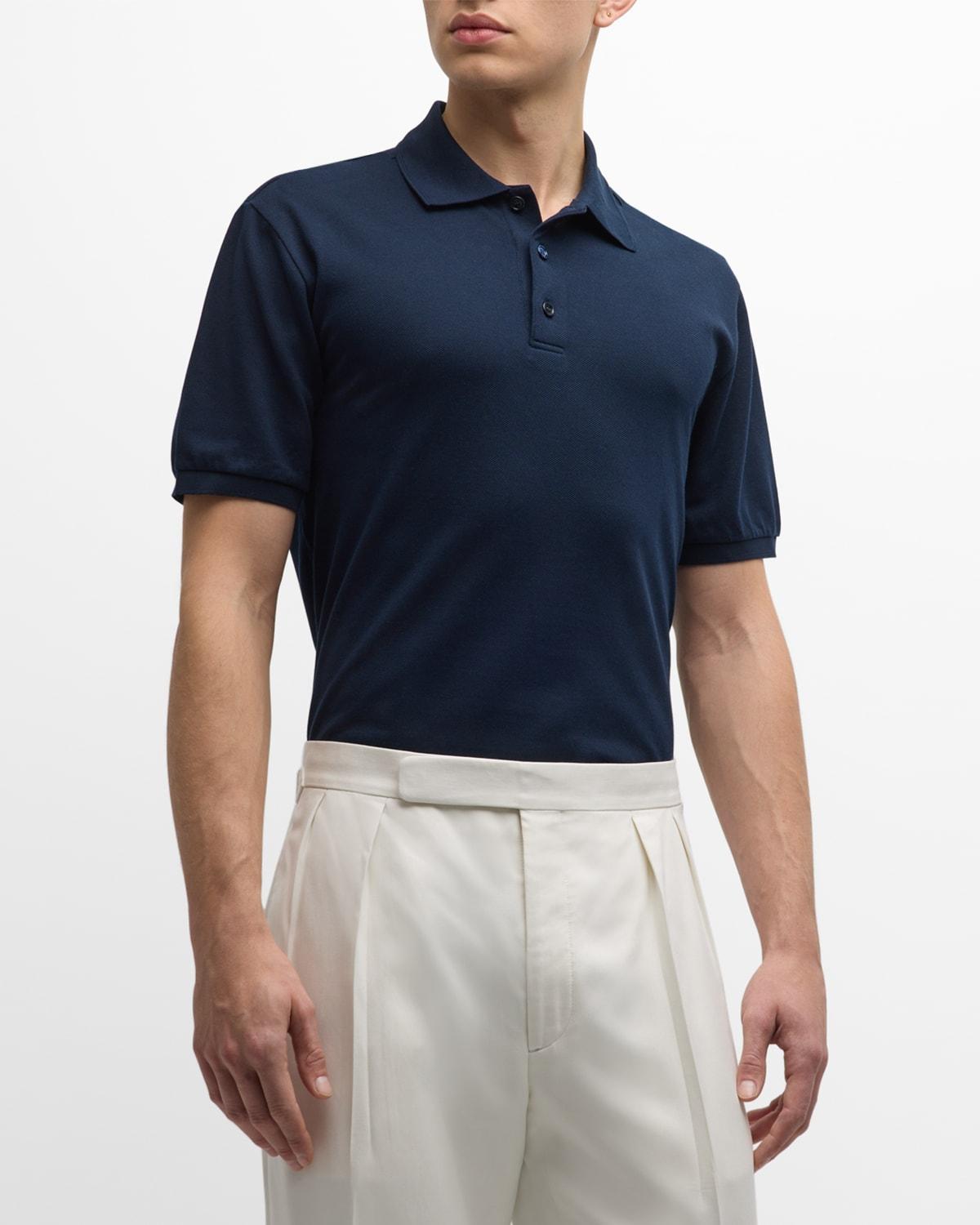 Mens Cotton Polo Shirt Product Image