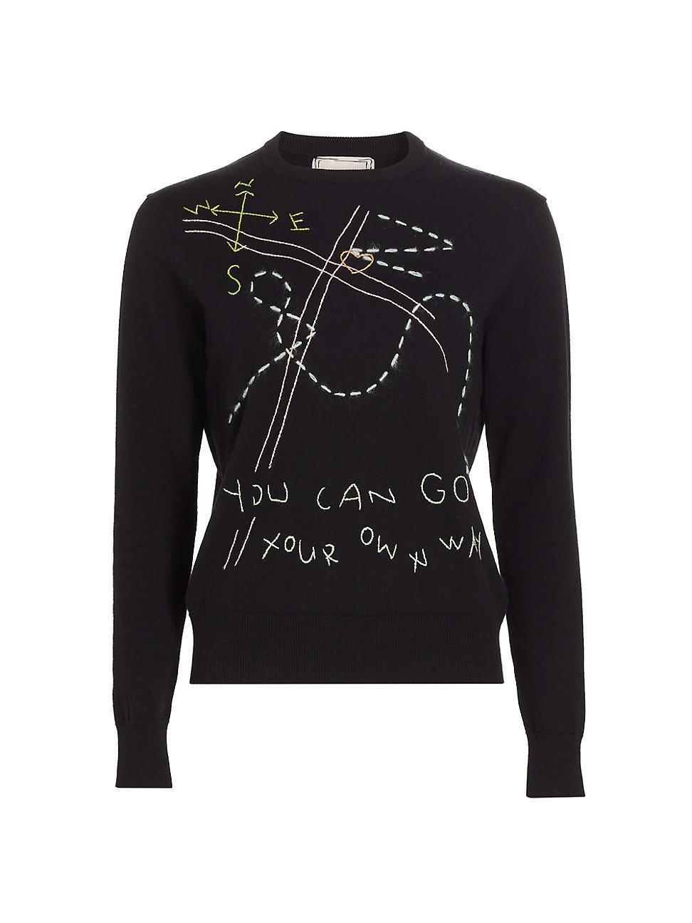 Womens Go Your Own Way Crewneck Sweater Product Image