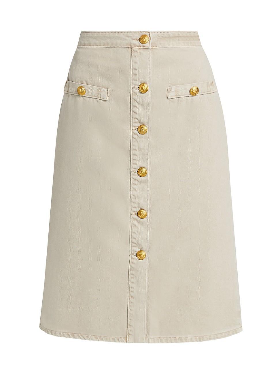 Womens Landry Denim Midi-Skirt Product Image