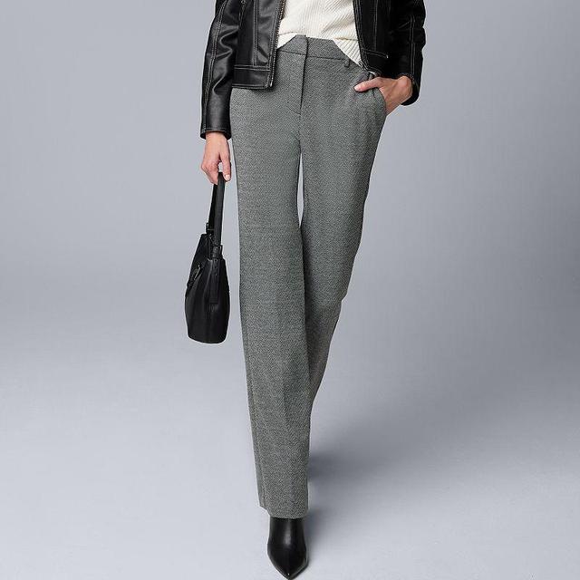 Womens Simply Vera Vera Wang High-Rise Flare Pants Product Image